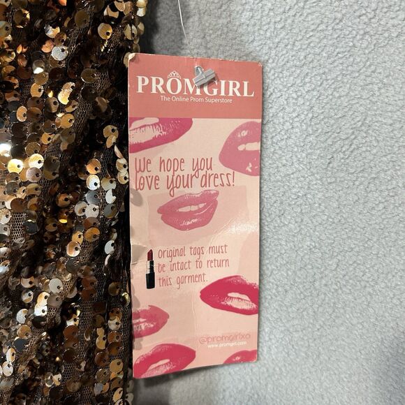 Gold Sequins Mini‎ Dress Size 3 Juniors Homecoming Party Prom mermaidcore Fairy - Picture 5 of 9